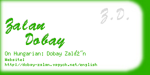 zalan dobay business card